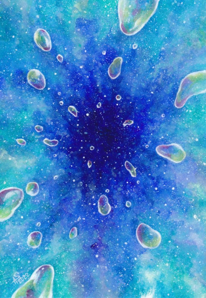 海　泡　碧　作品　アクリル絵具